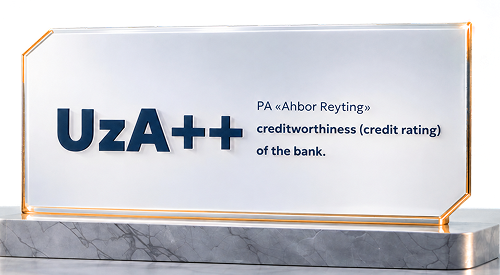 PA «Ahbor Reyting» creditworthiness (credit rating) of the bank