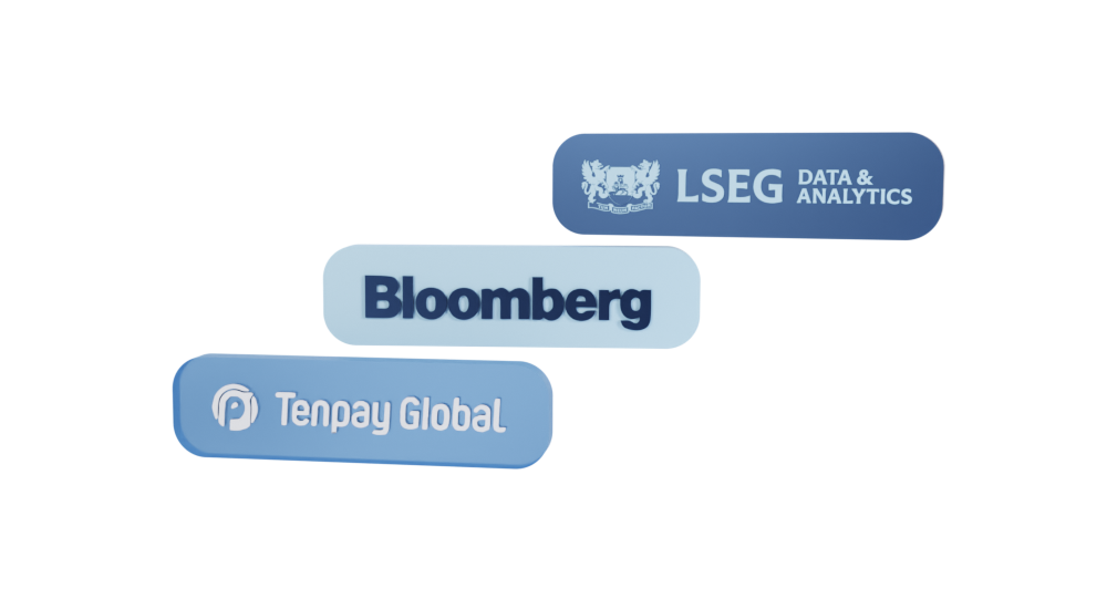 Establishing a partnership with LSEG Data & Analytics, a company that provides analytics for financial markets, a Bloomberg financial data access platform, and Tenpay, a subsidiary of the Chinese tech giant Tencent