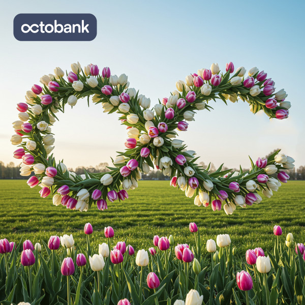 Octobank поздравляет всех женщин с 8 Марта!